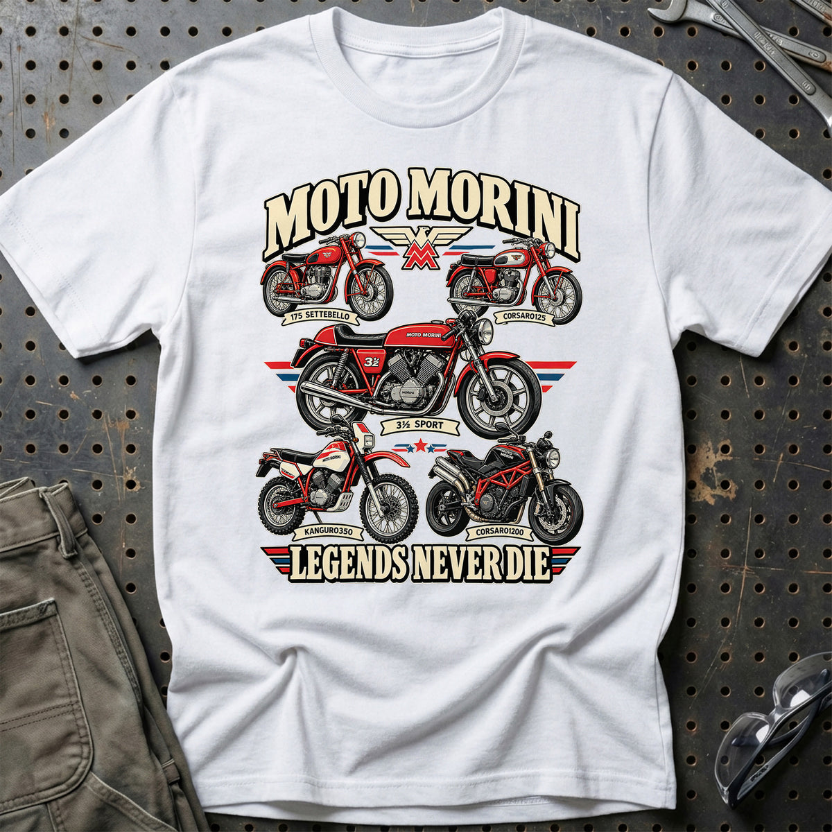 
Produktbillede af Moto Morini Legends Never Die T-Shirt