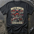 Moto Morini Legends Never Die T-Shirt-Beklædning-Moto Morini-Sort-S-Garage Culture Shop- garage - man cave - merchandise