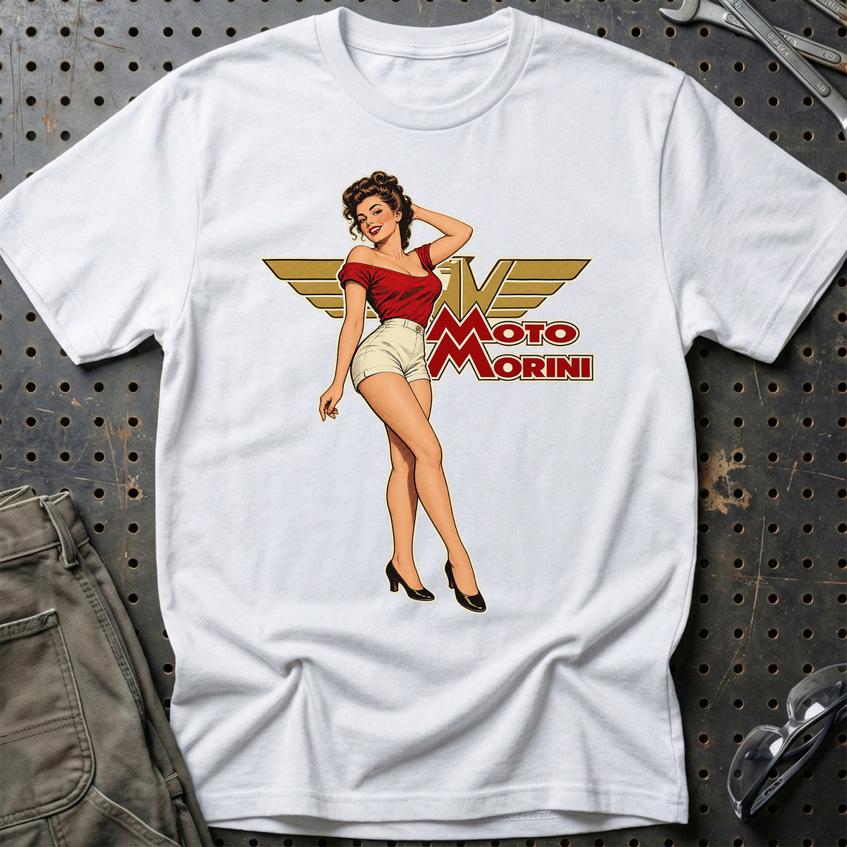 
Produktbillede af Moto Morini Retro Pinup T-Shirt