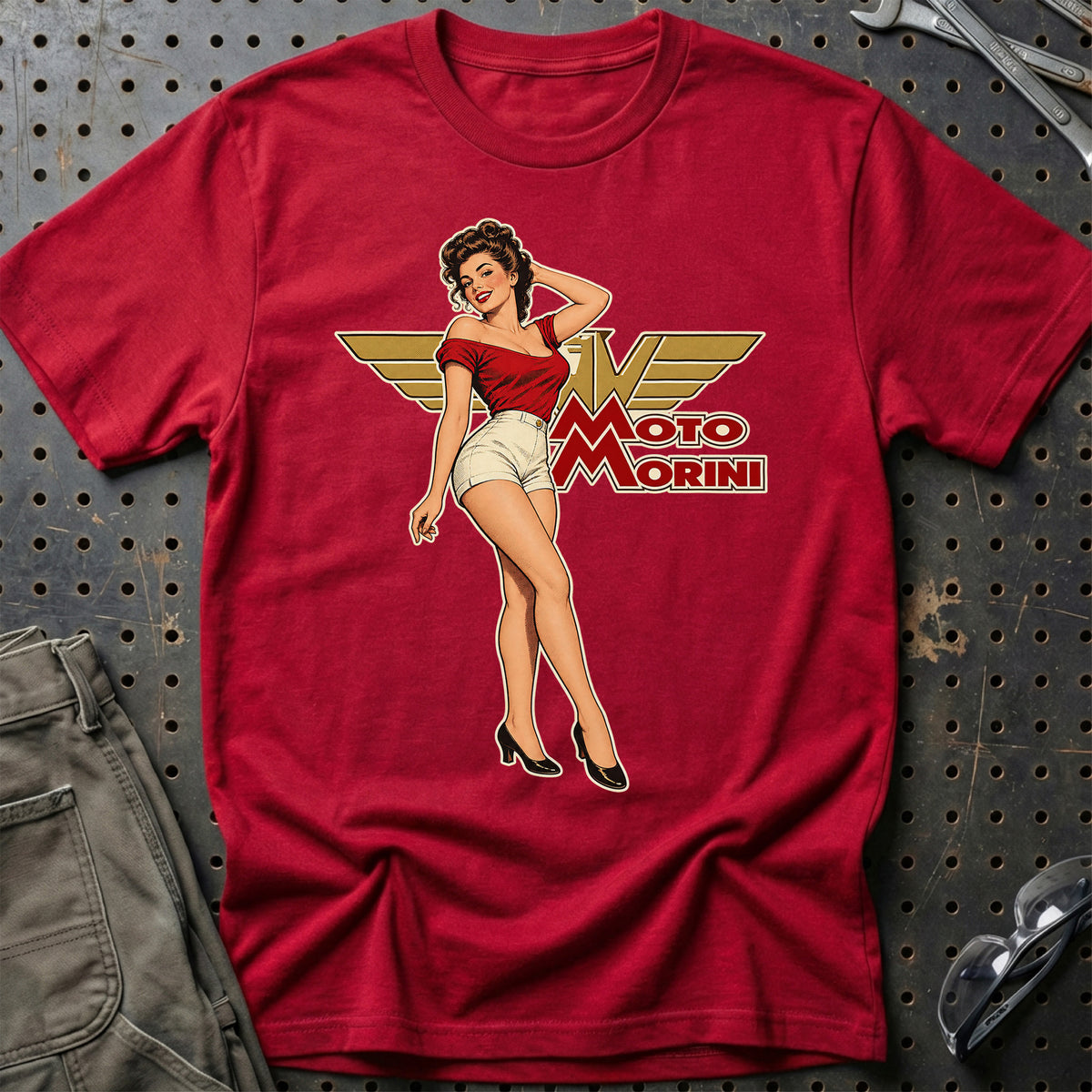
Produktbillede af Moto Morini Retro Pinup T-Shirt