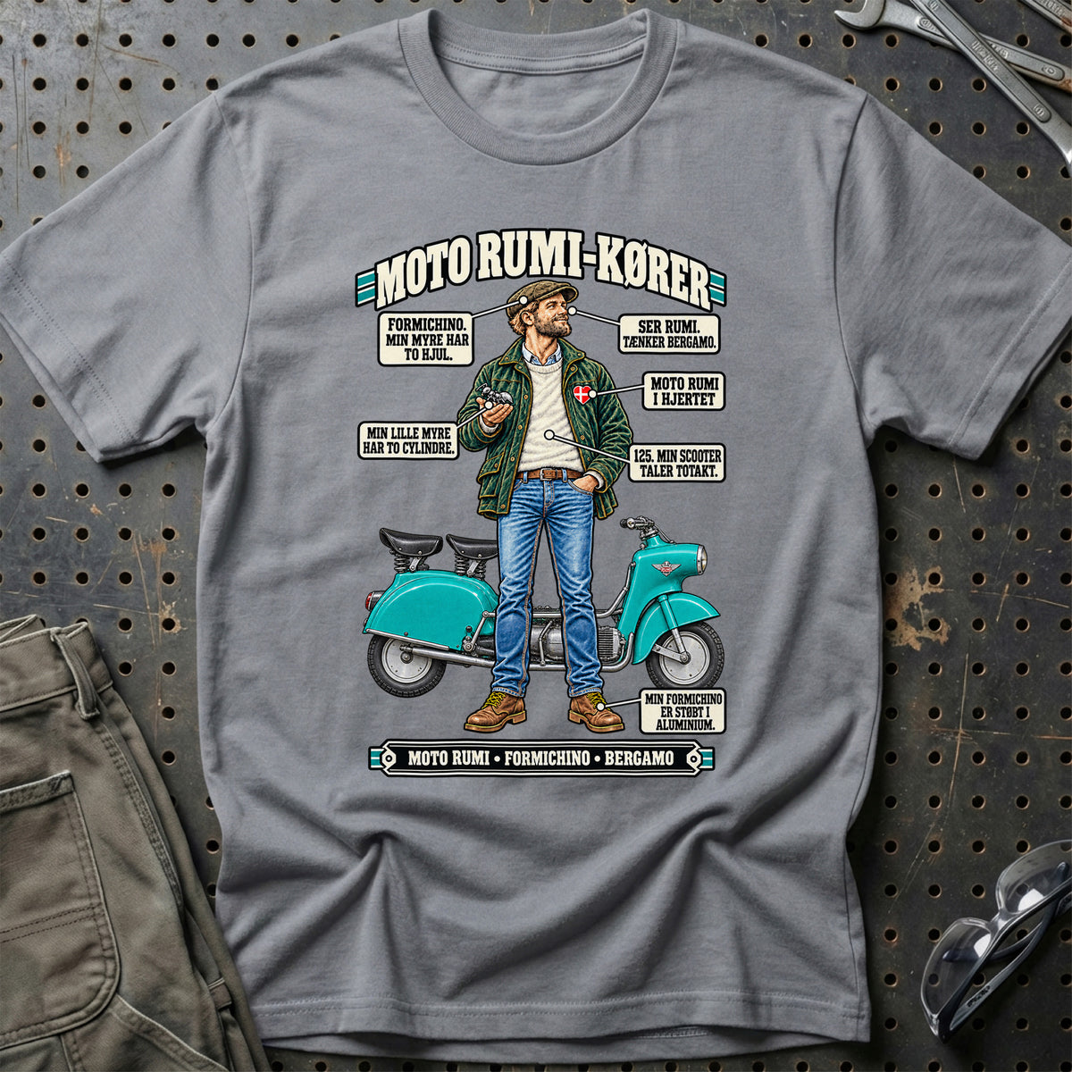 
Moto Rumi-Kører T-Shirt – Grå Sport