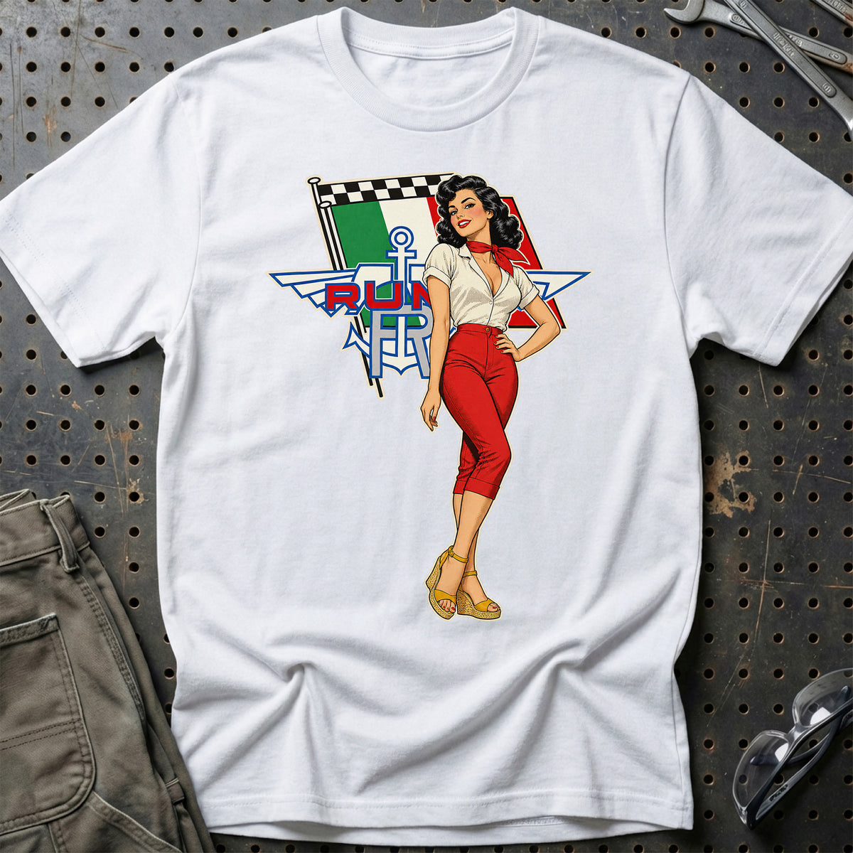 
Produktbillede af Moto Rumi Retro Pinup T-Shirt