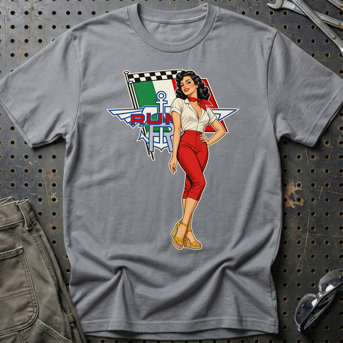 
Produktbillede af Moto Rumi Retro Pinup T-Shirt