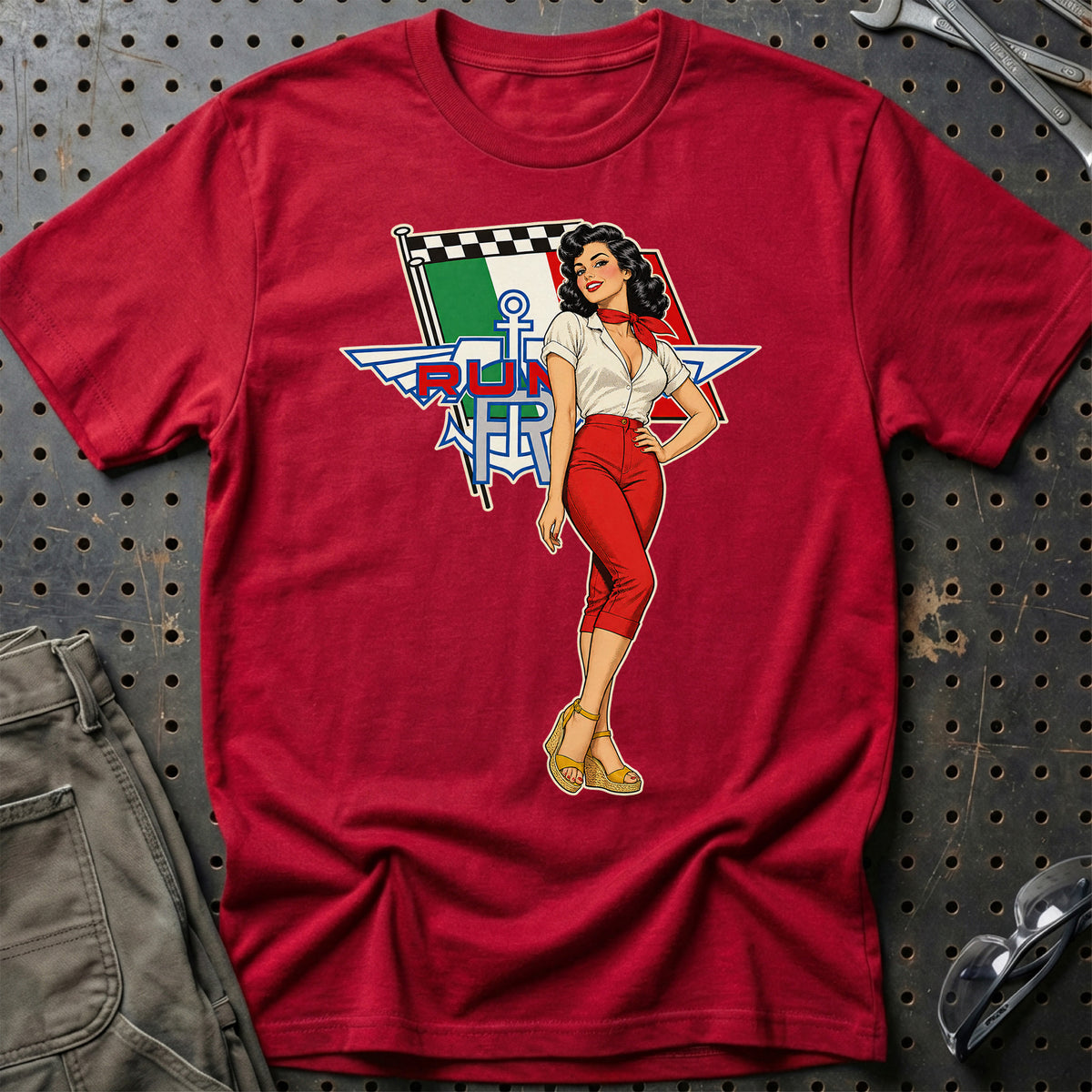
Produktbillede af Moto Rumi Retro Pinup T-Shirt