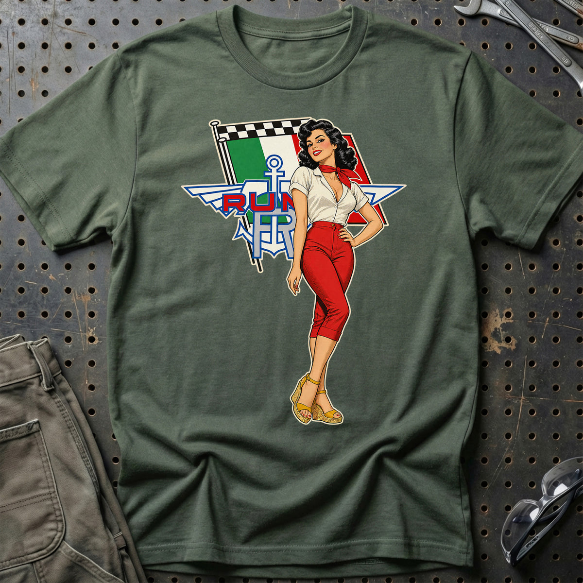 
Produktbillede af Moto Rumi Retro Pinup T-Shirt