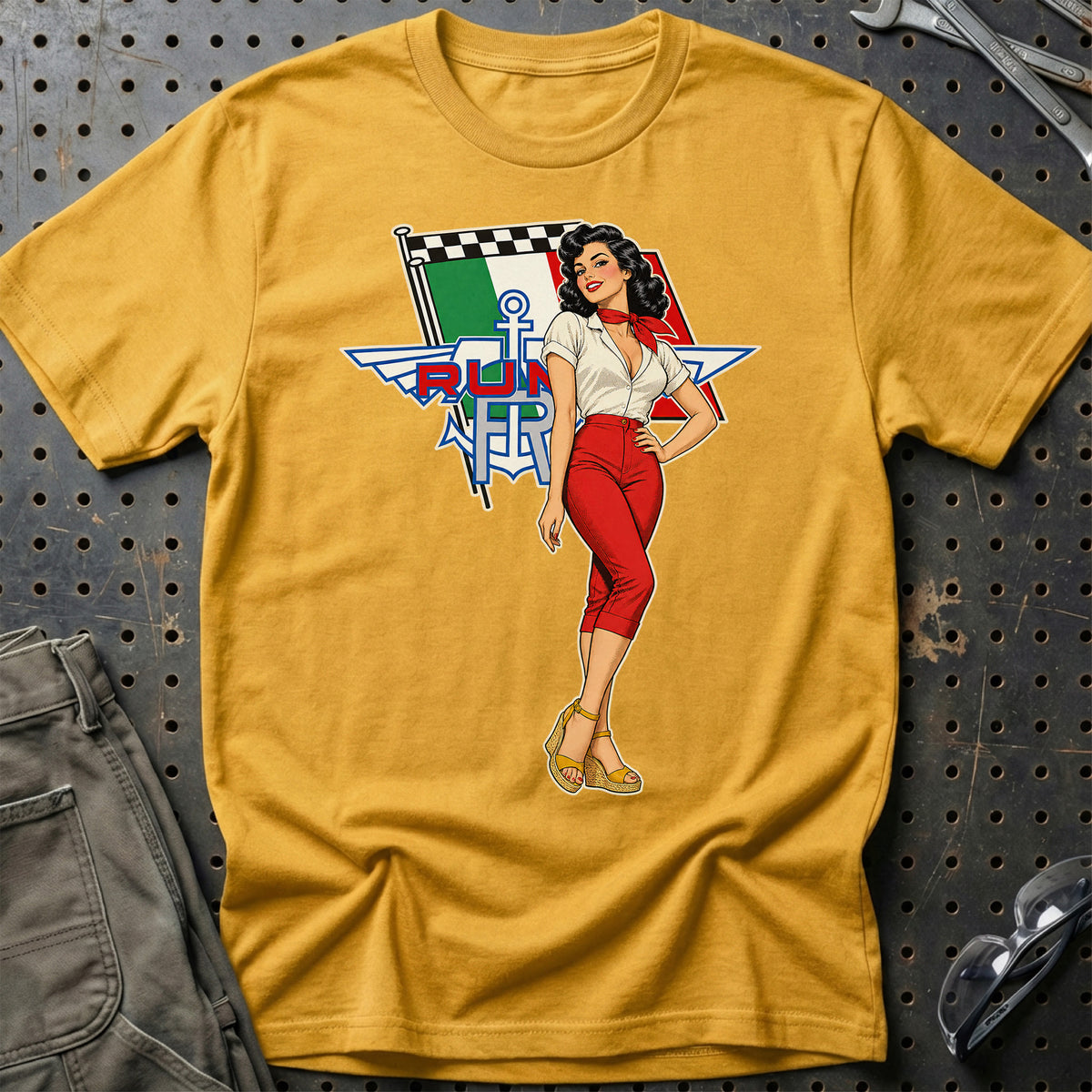 
Produktbillede af Moto Rumi Retro Pinup T-Shirt