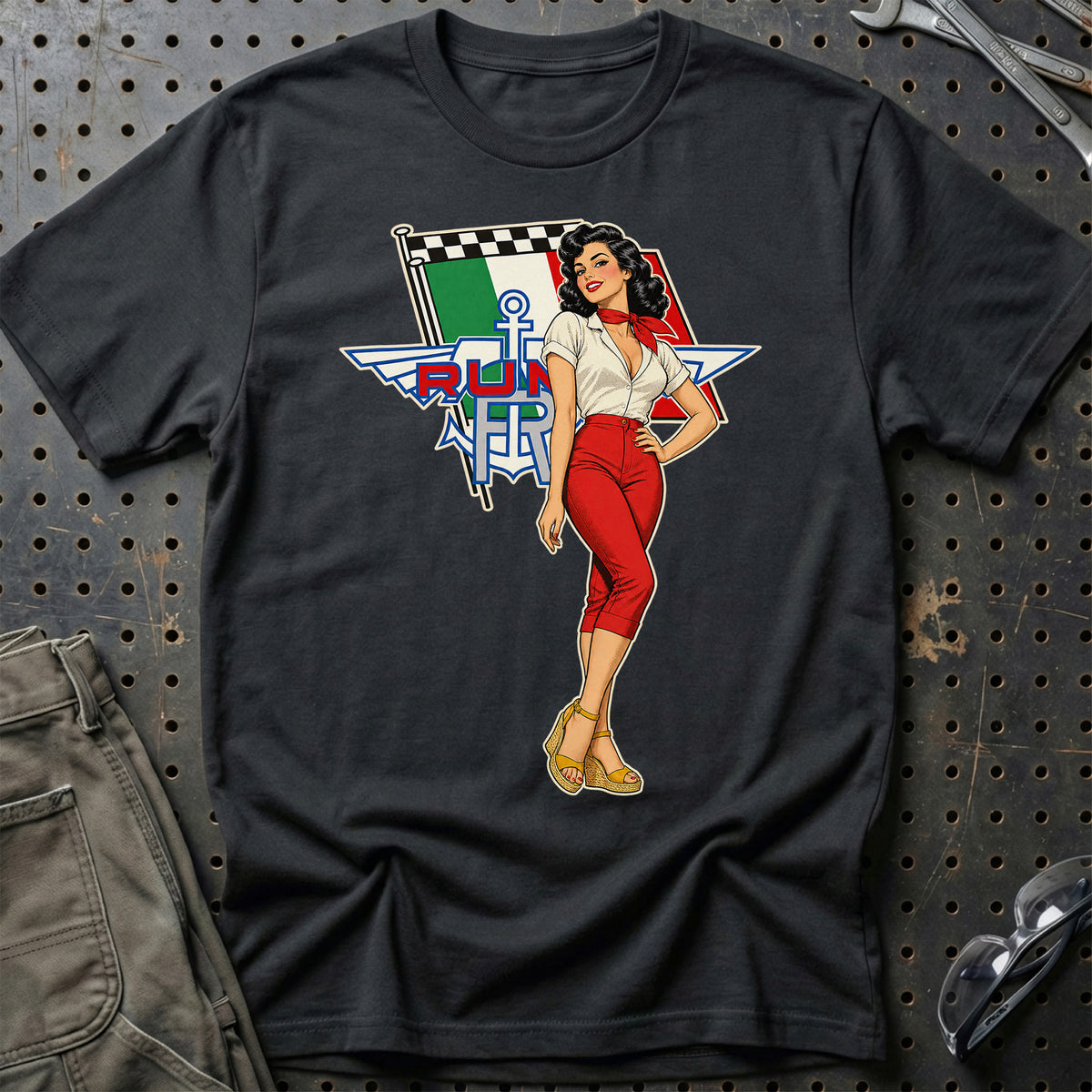 
Produktbillede af Moto Rumi Retro Pinup T-Shirt