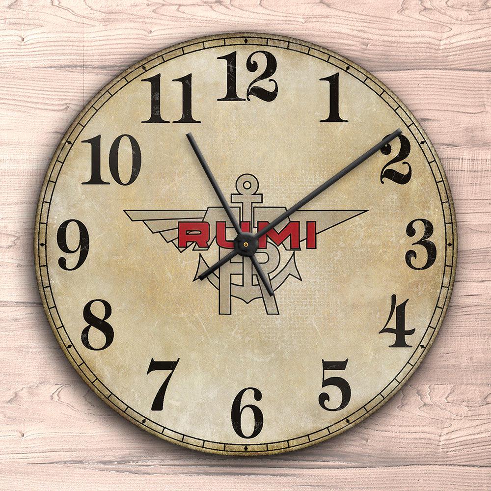 Moto Rumi Vægur Rundt-Clock-Moto Rumi-Garage Culture Shop- garage - man cave - merchandise