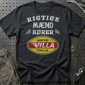 Moto Villa Rigtige Mænd Kører T-Shirt-Beklædning-Moto Villa-Sort-S-Garage Culture Shop- garage - man cave - merchandise