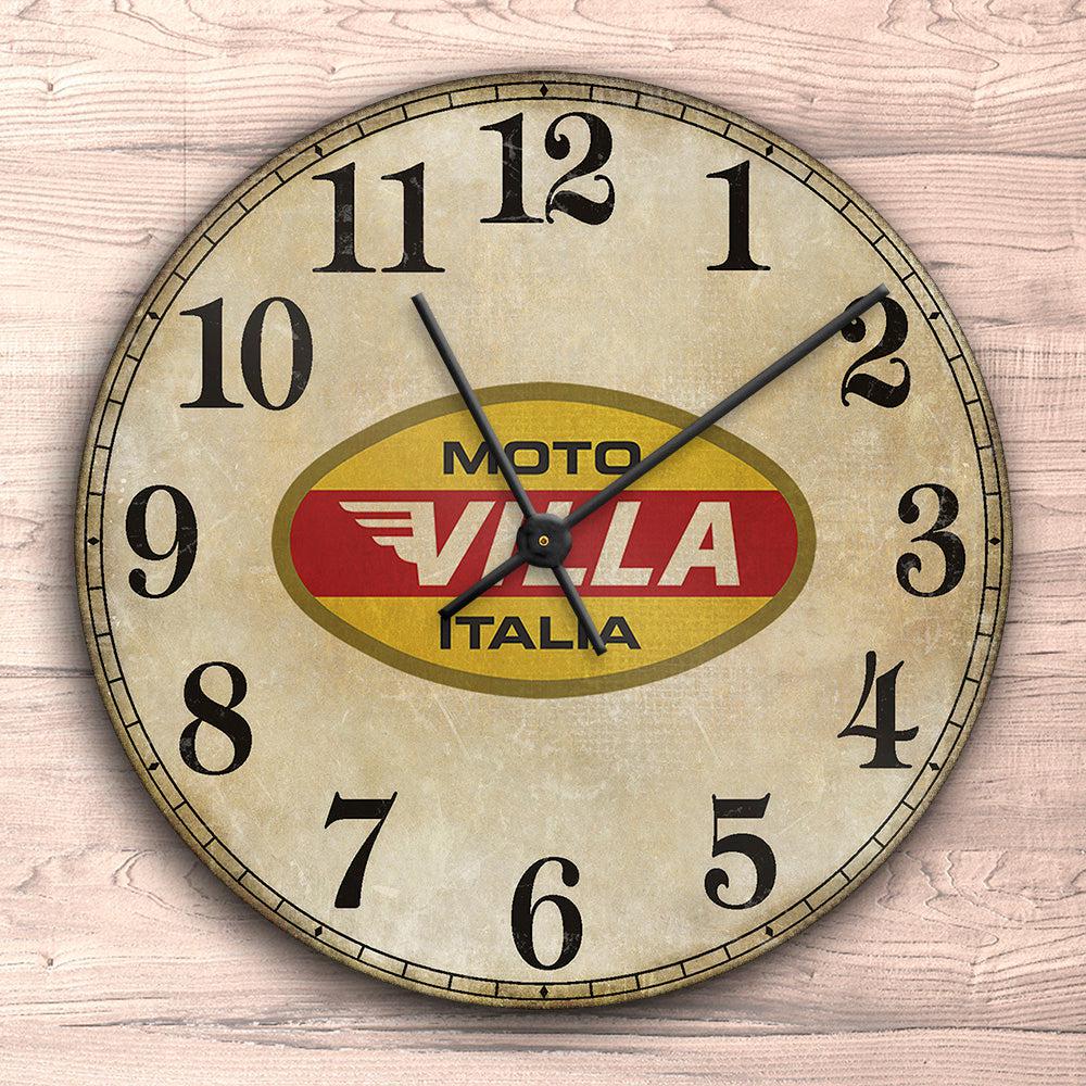 Moto Villa Vægur Rundt-Clock-Moto Villa-Garage Culture Shop- garage - man cave - merchandise