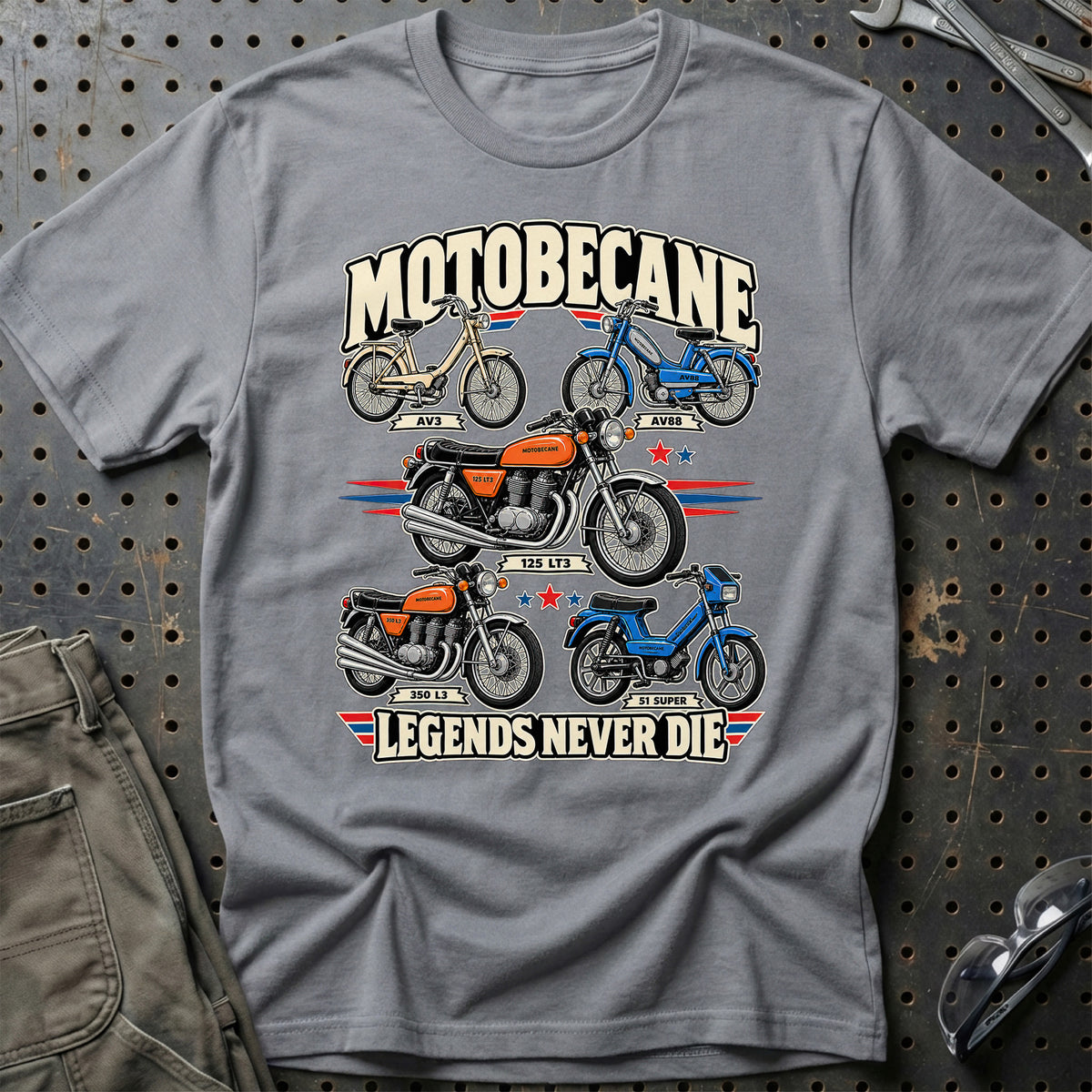 
Produktbillede af Motobecane Legends Never Die T-Shirt