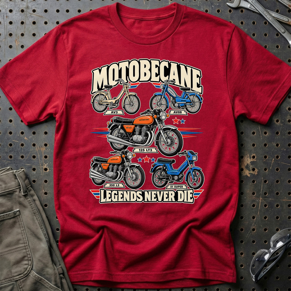 
Produktbillede af Motobecane Legends Never Die T-Shirt