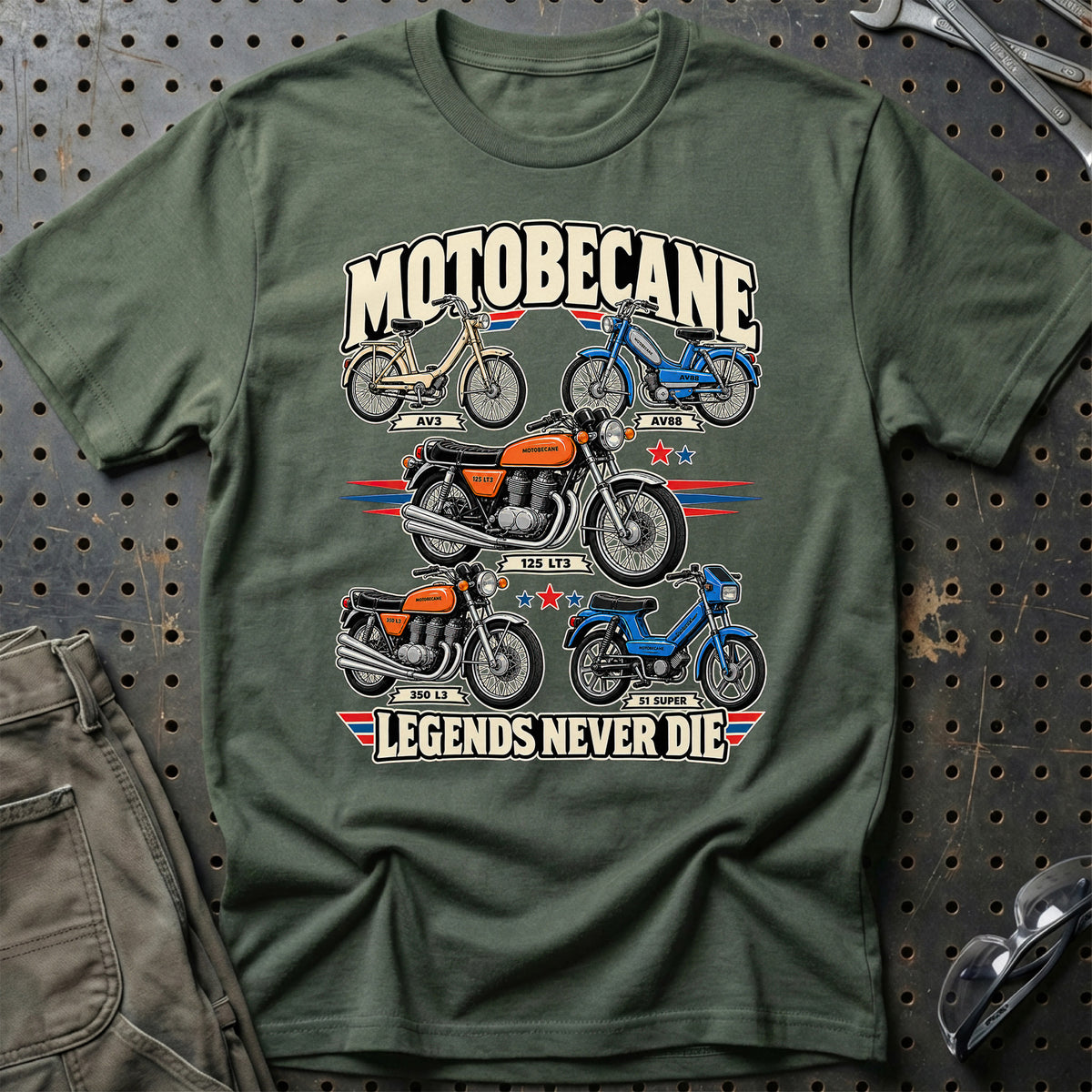 
Produktbillede af Motobecane Legends Never Die T-Shirt