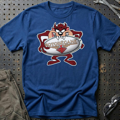 Motobecane TAZ Unisex T-Shirt , Bomuld-Beklædning-Motobecane-Blå Royal-S-Garage Culture Shop- garage - man cave - merchandise