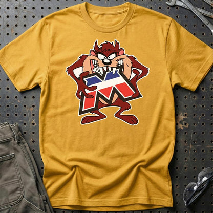 Motobecane TAZ Unisex T-Shirt , Bomuld-Beklædning-Motobecane-Guld-S-Garage Culture Shop- garage - man cave - merchandise