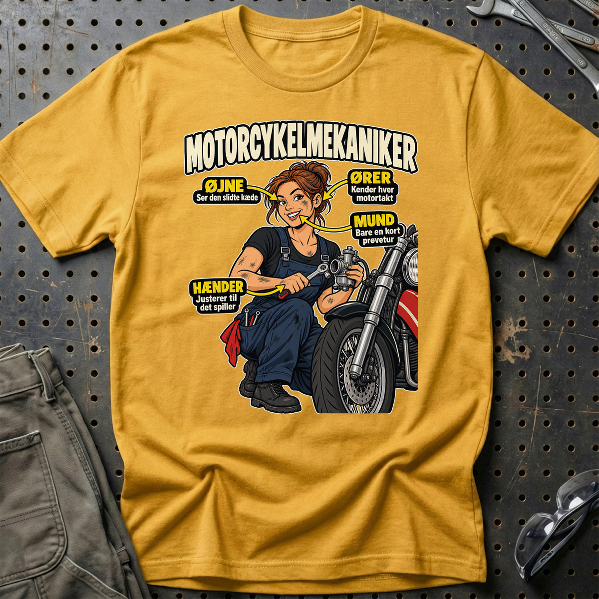 
Produktbillede af Motorcykelmekaniker – Anatomi T-Shirt