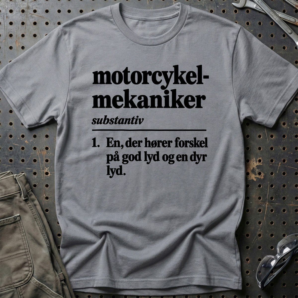 
Motorcykelmekaniker – Definition T-Shirt – Grå Sport