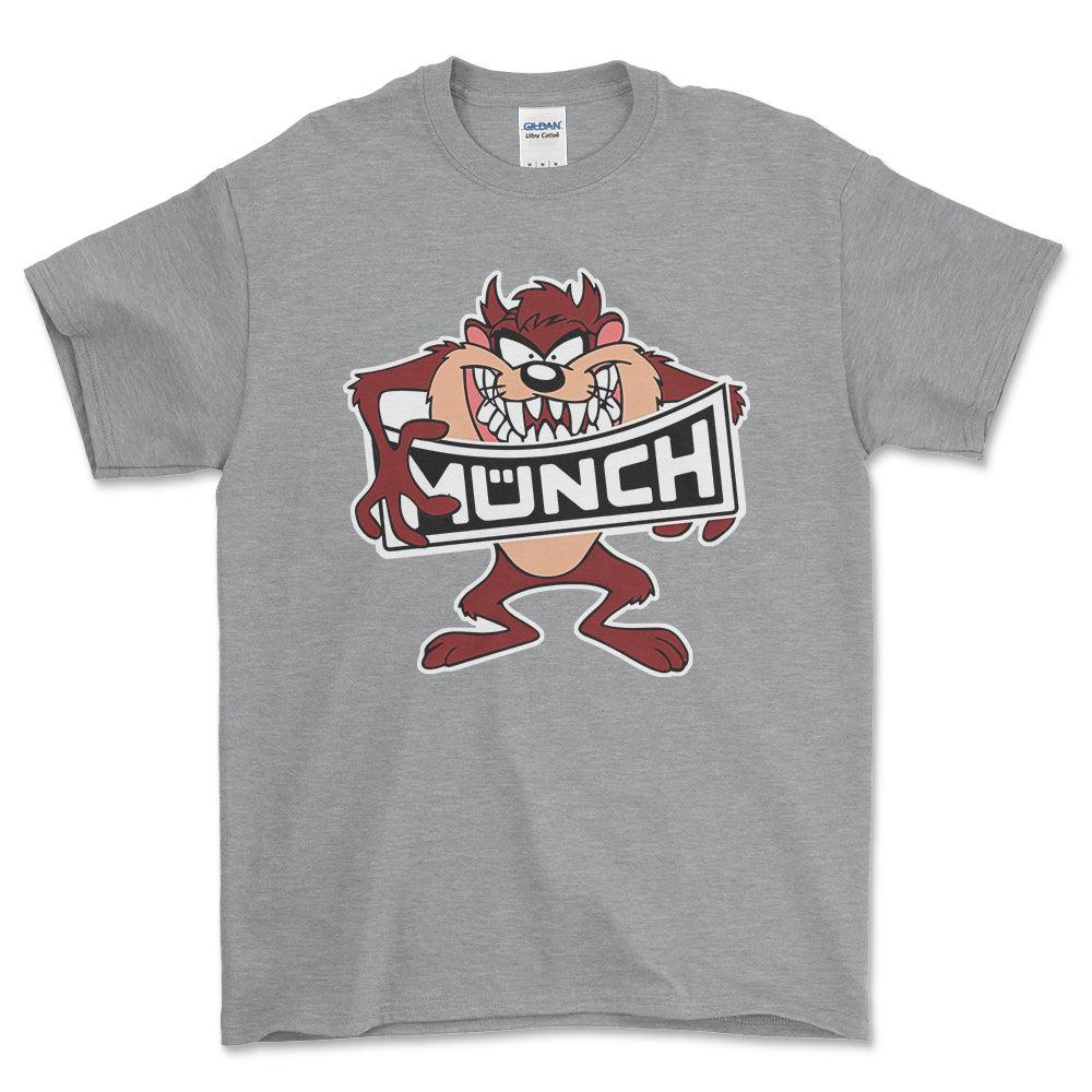 Munch TAZ Unisex T-Shirt , Bomuld-Beklædning-Munch-Grå Sport-S-Forside-Garage Culture Shop- garage - man cave - merchandise