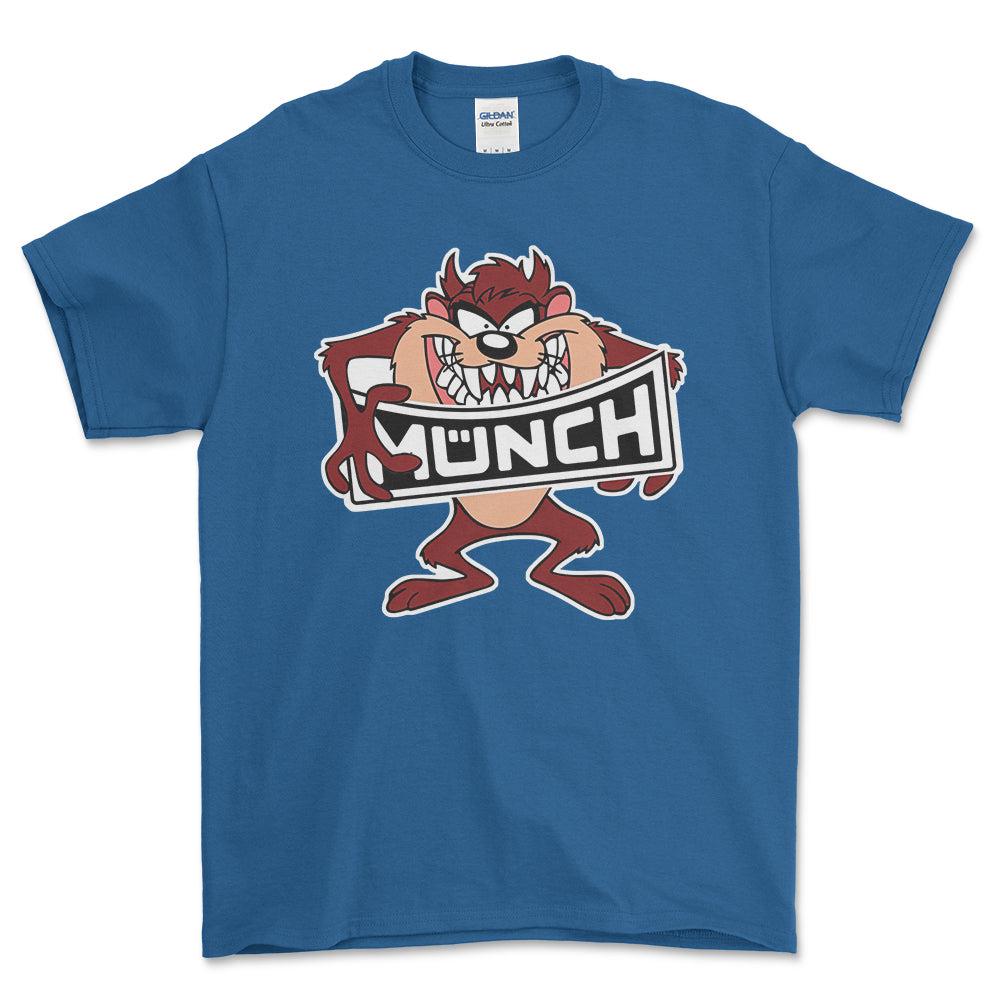Munch TAZ Unisex T-Shirt , Bomuld-Beklædning-Munch-Blå Royal-S-Forside-Garage Culture Shop- garage - man cave - merchandise