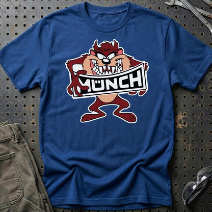 Munch TAZ Unisex T-Shirt , Bomuld-Beklædning-Munch-Blå Royal-S-Garage Culture Shop- garage - man cave - merchandise