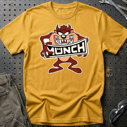 Munch TAZ Unisex T-Shirt , Bomuld-Beklædning-Munch-Guld-S-Garage Culture Shop- garage - man cave - merchandise