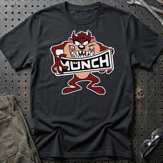 Munch TAZ Unisex T-Shirt , Bomuld-Beklædning-Munch-Sort-S-Garage Culture Shop- garage - man cave - merchandise