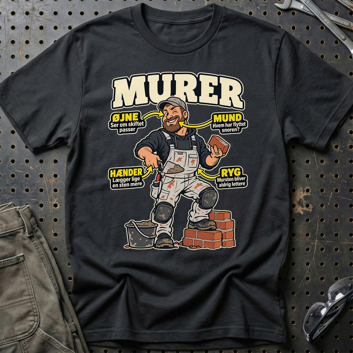Murer – Anatomi T-Shirt – Sort