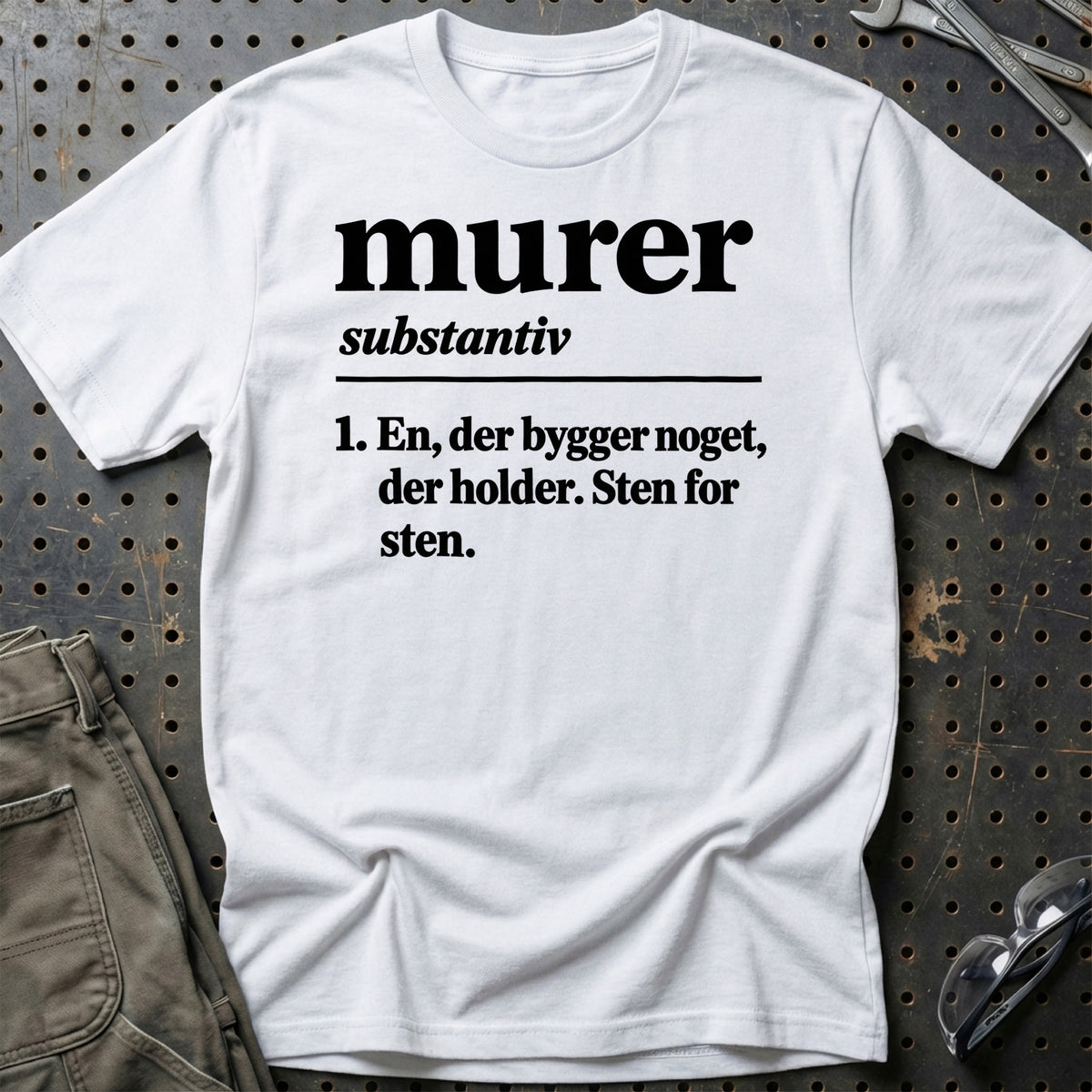 
Murer – Definition T-Shirt – Hvid