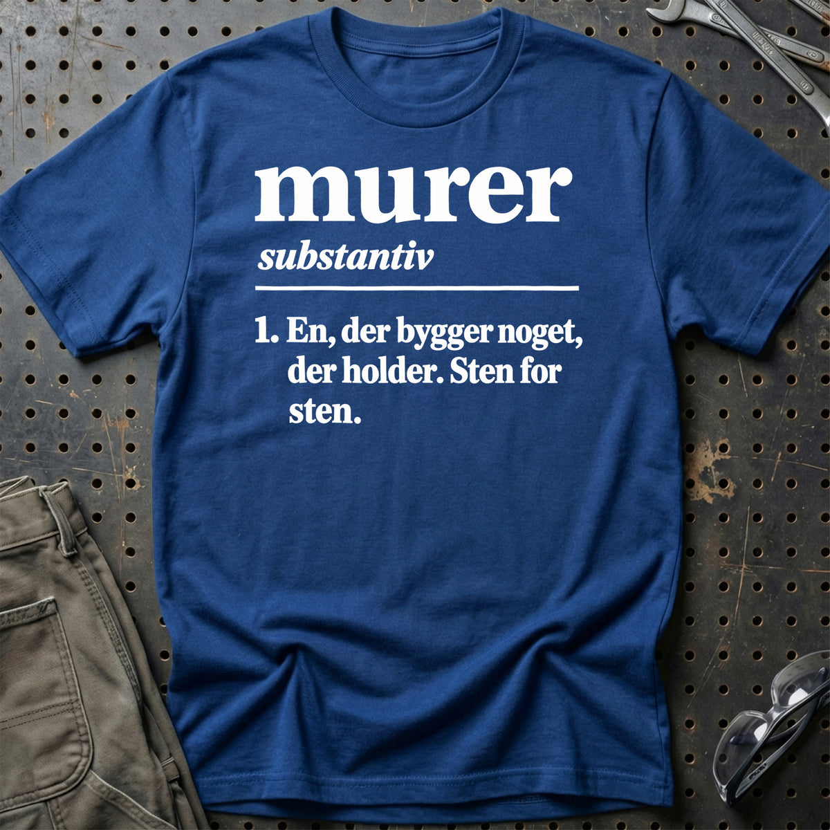 
Murer – Definition T-Shirt – Blå Royal