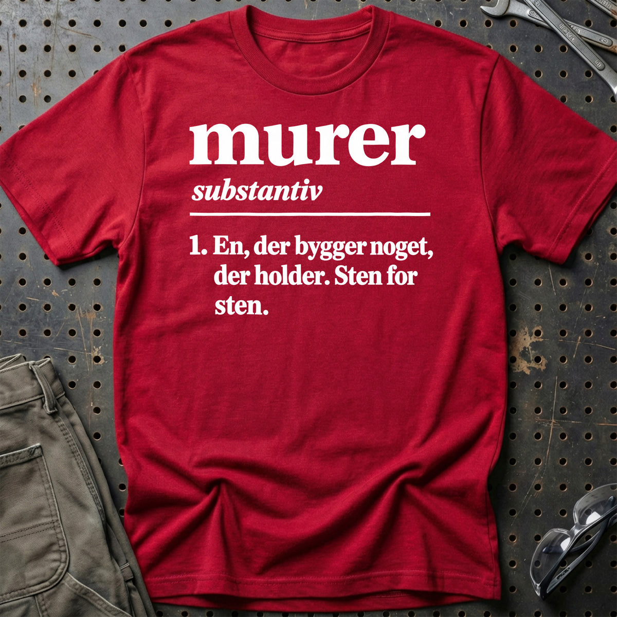 
Murer – Definition T-Shirt – Rød