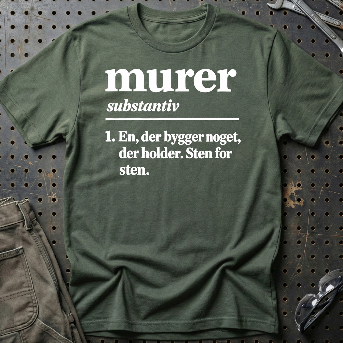 
Murer – Definition T-Shirt – Grøn Militær