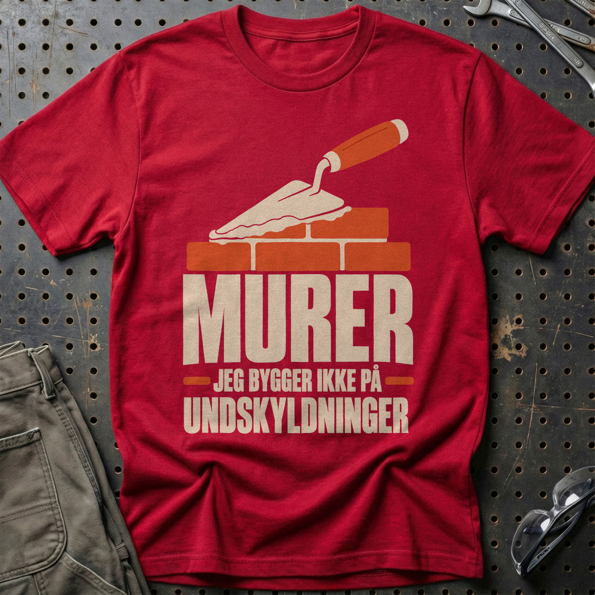 
Produktbillede af Murer – Jeg Bygger Ikke På Undskyldninger T-Shirt