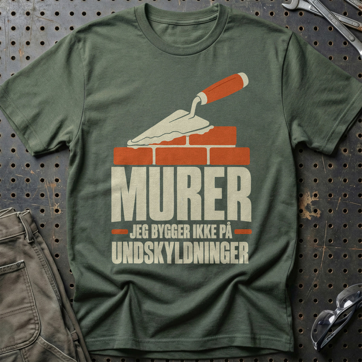 
Produktbillede af Murer – Jeg Bygger Ikke På Undskyldninger T-Shirt
