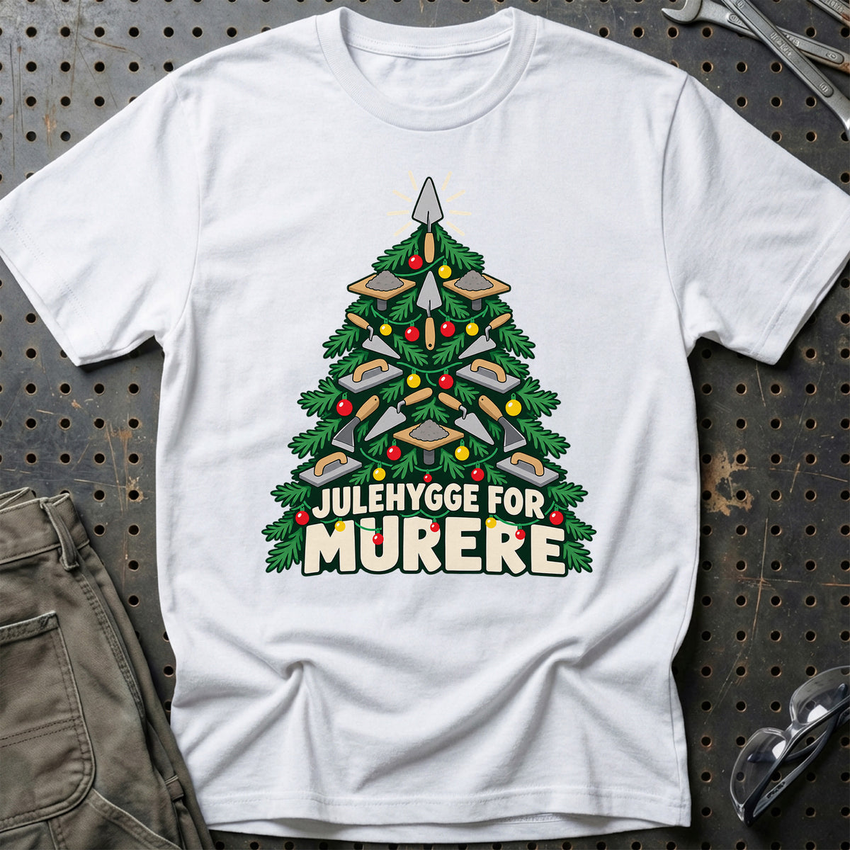 
Murer – Julehygge – Unisex T-Shirt – Hvid