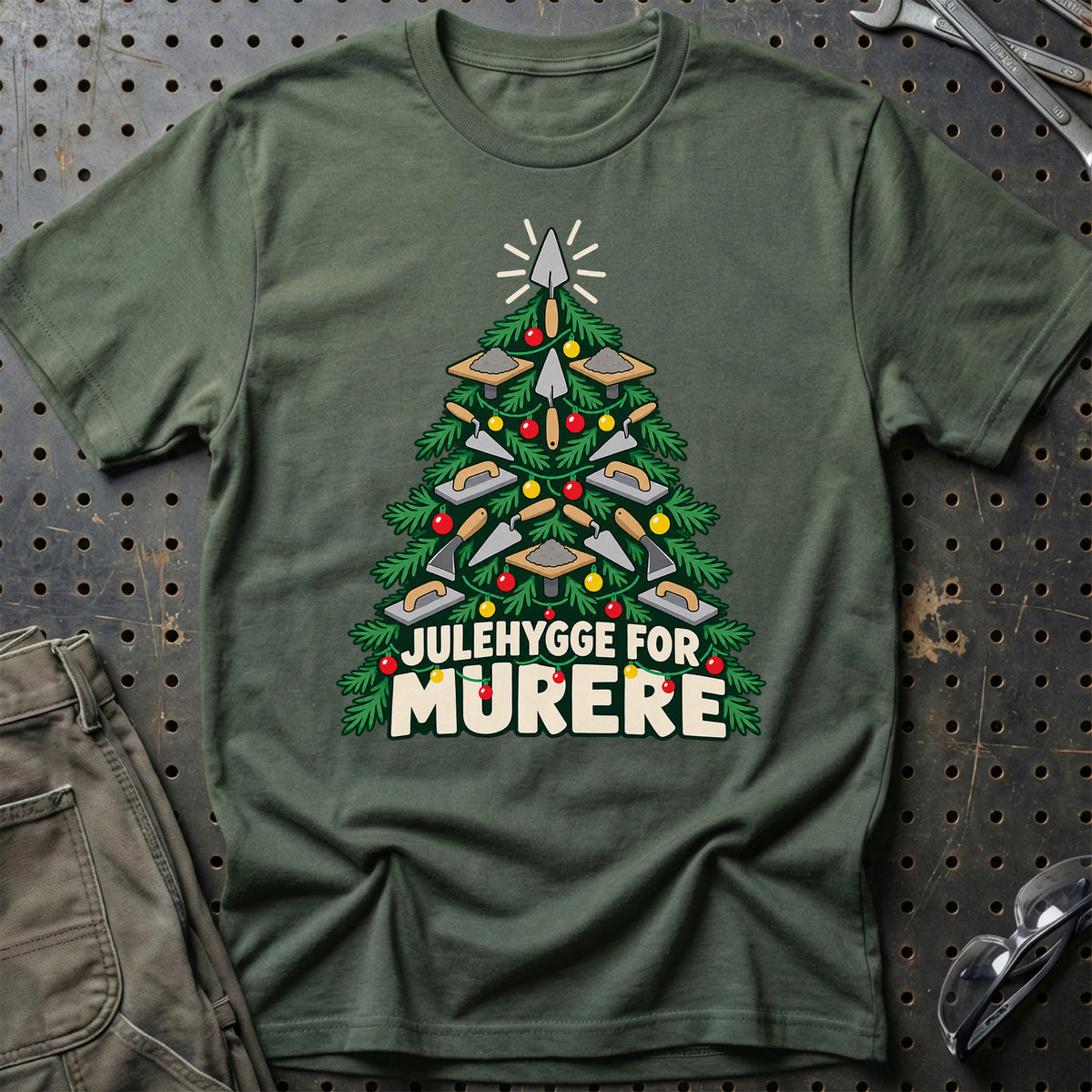 
Murer – Julehygge – Unisex T-Shirt – Grøn Militær