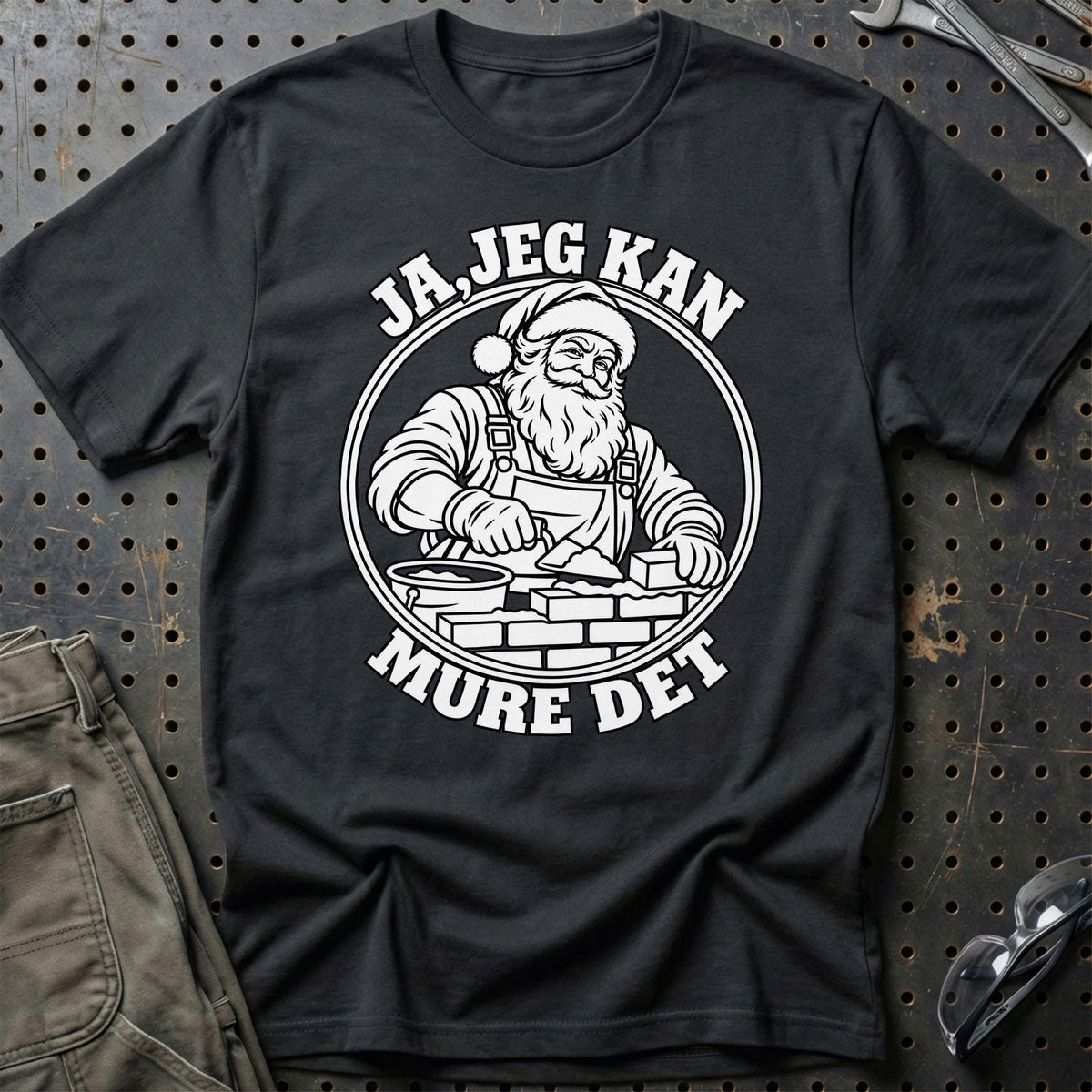 
Murer – Santa Kan Det – Jul T-Shirt – Sort
