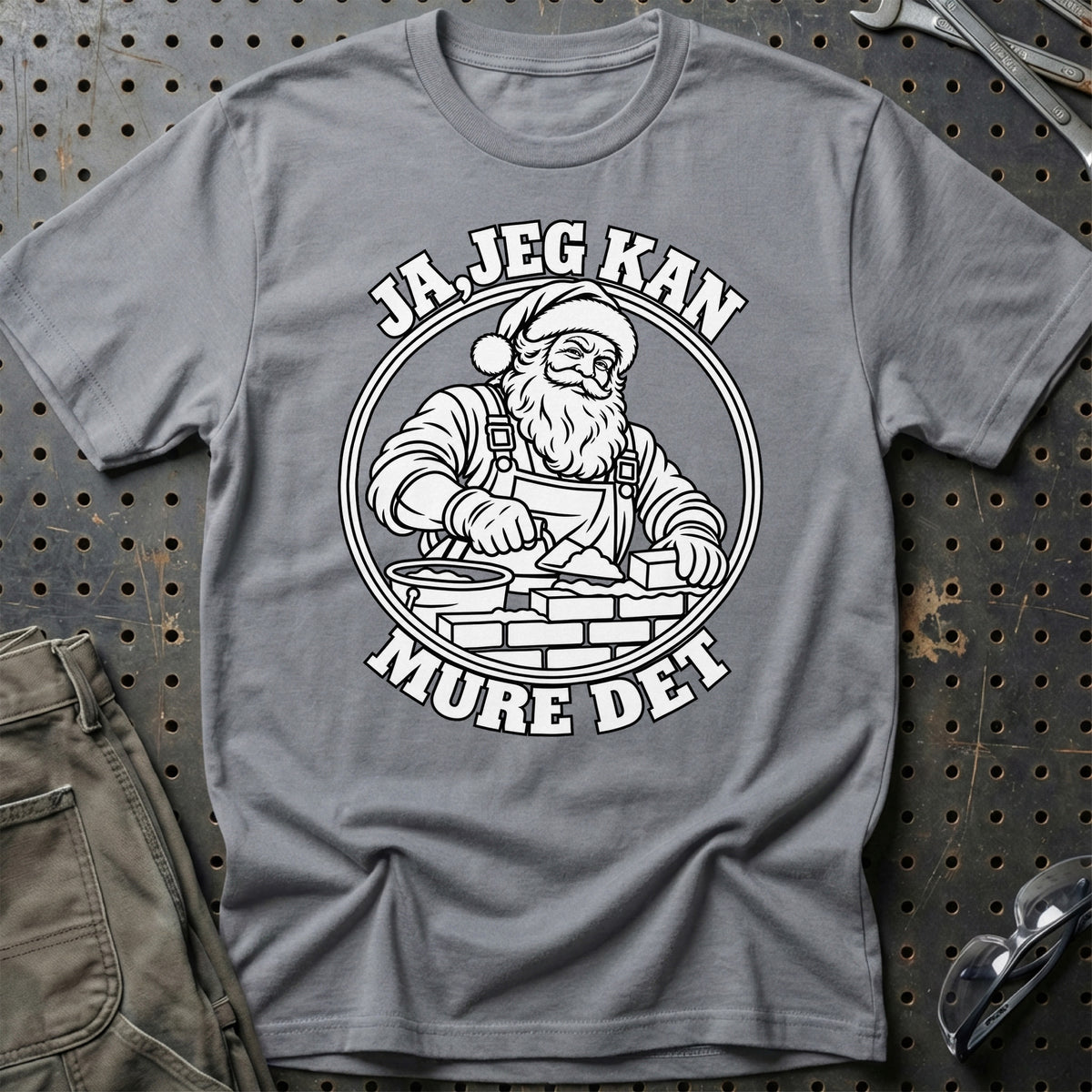 
Murer – Santa Kan Det – Jul T-Shirt – Grå Sport
