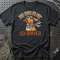 My Dog Is My Co-Driver T-Shirt-Beklædning-Garage Culture-Sort-S-Garage Culture Shop- garage - man cave - merchandise