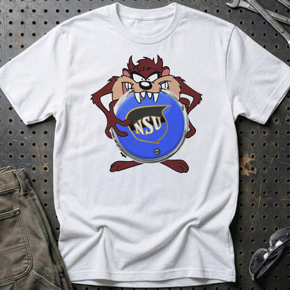 NSU TAZ Unisex T-Shirt , Bomuld-Beklædning-NSU-Hvid-S-Garage Culture Shop- garage - man cave - merchandise