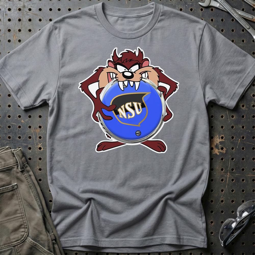 NSU TAZ Unisex T-Shirt , Bomuld-Beklædning-NSU-Grå Sport-S-Garage Culture Shop- garage - man cave - merchandise