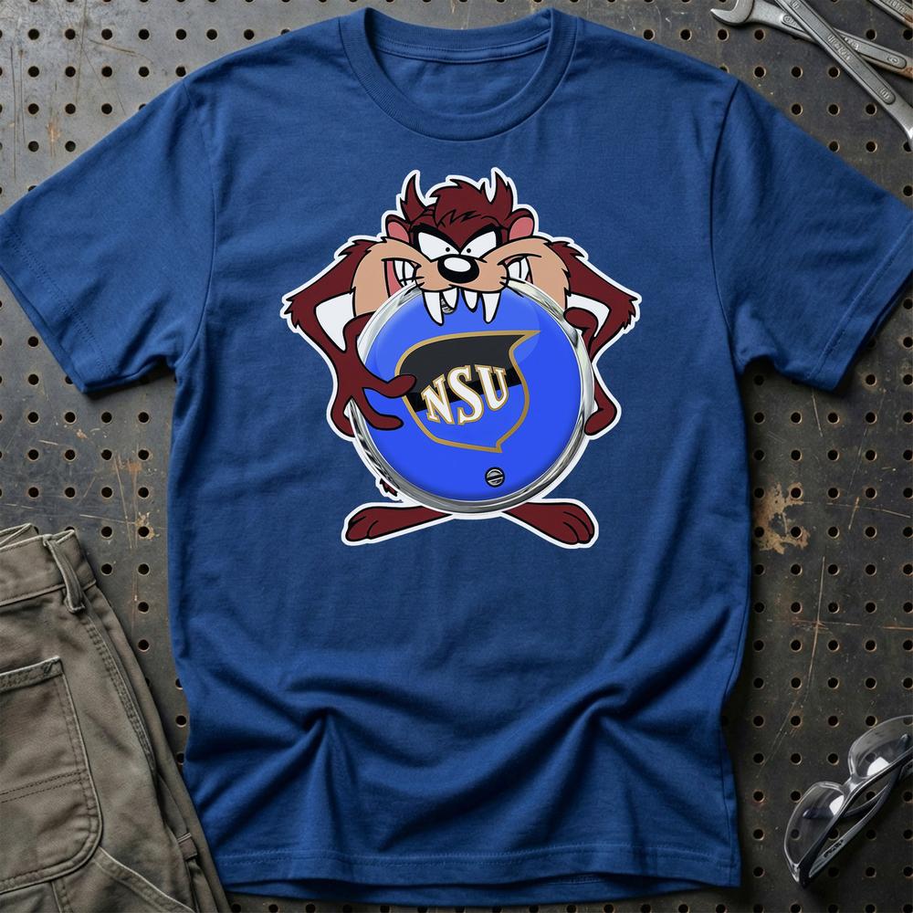 NSU TAZ Unisex T-Shirt , Bomuld-Beklædning-NSU-Blå Royal-S-Garage Culture Shop- garage - man cave - merchandise