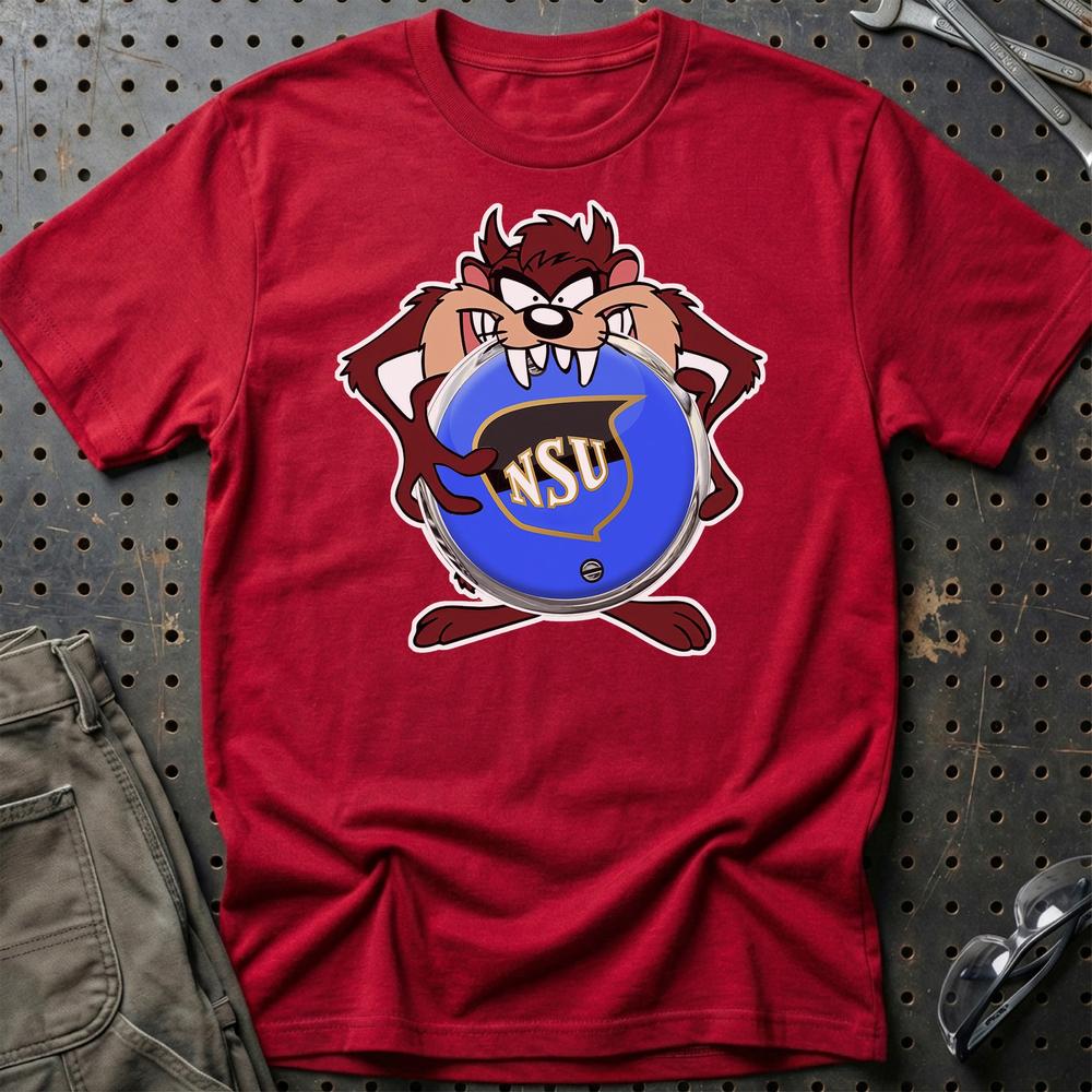 NSU TAZ Unisex T-Shirt , Bomuld-Beklædning-NSU-Rød-S-Garage Culture Shop- garage - man cave - merchandise