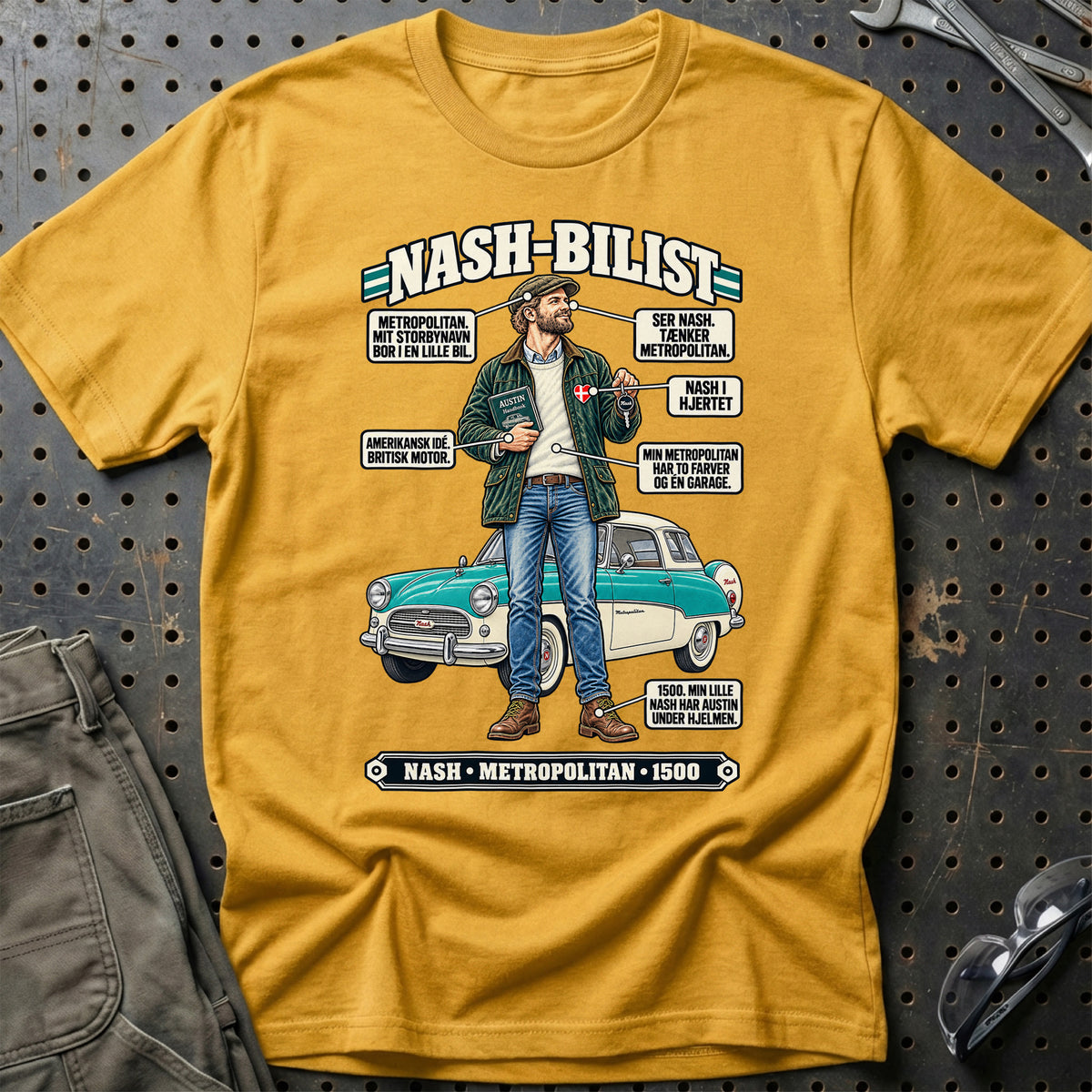
Nash-Bilist T-Shirt – Guld