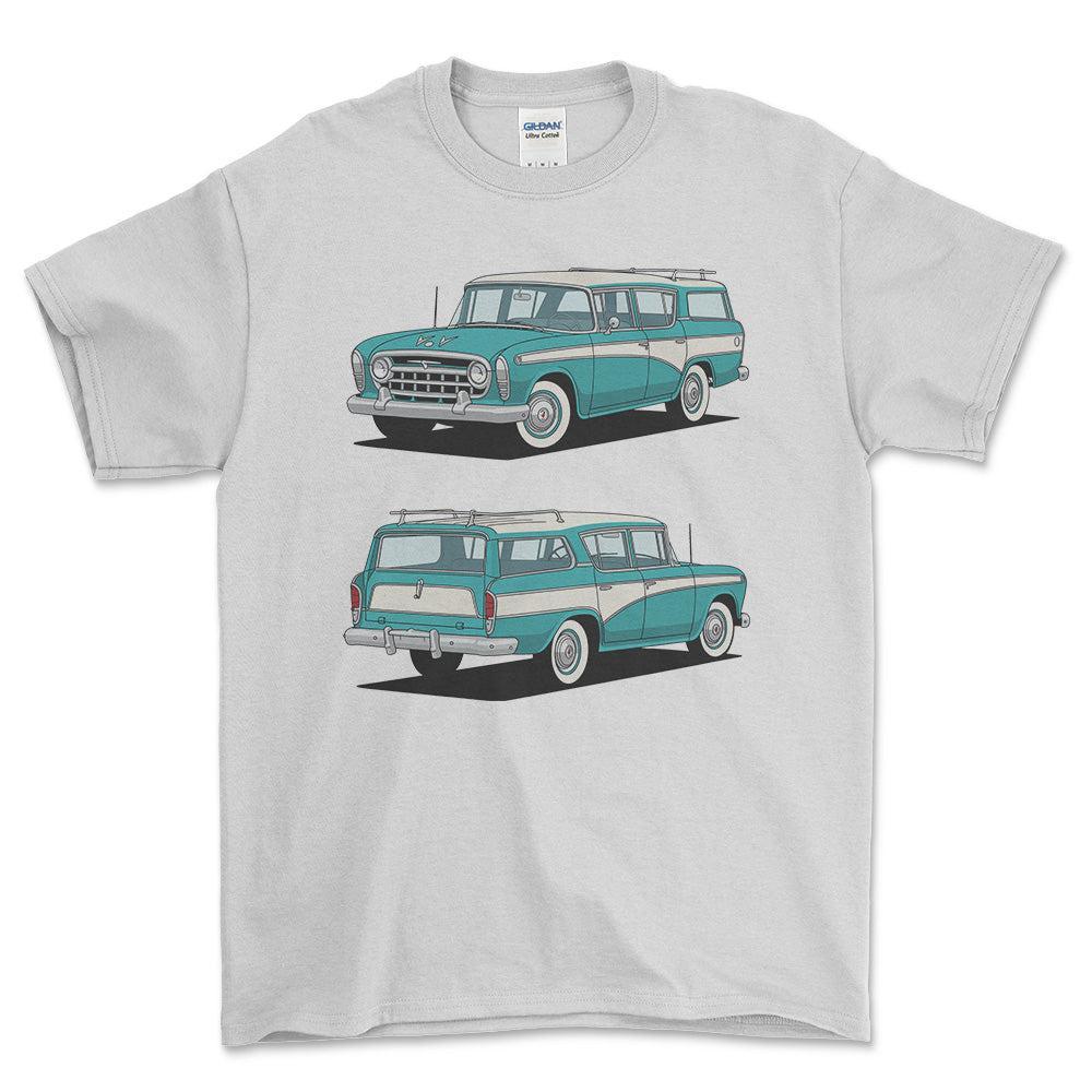 Nash Rambler Cross Country Wagon 1956 - Unisex T-Shirt-Beklædning-Nash-Garage Culture Shop- garage - man cave - merchandise