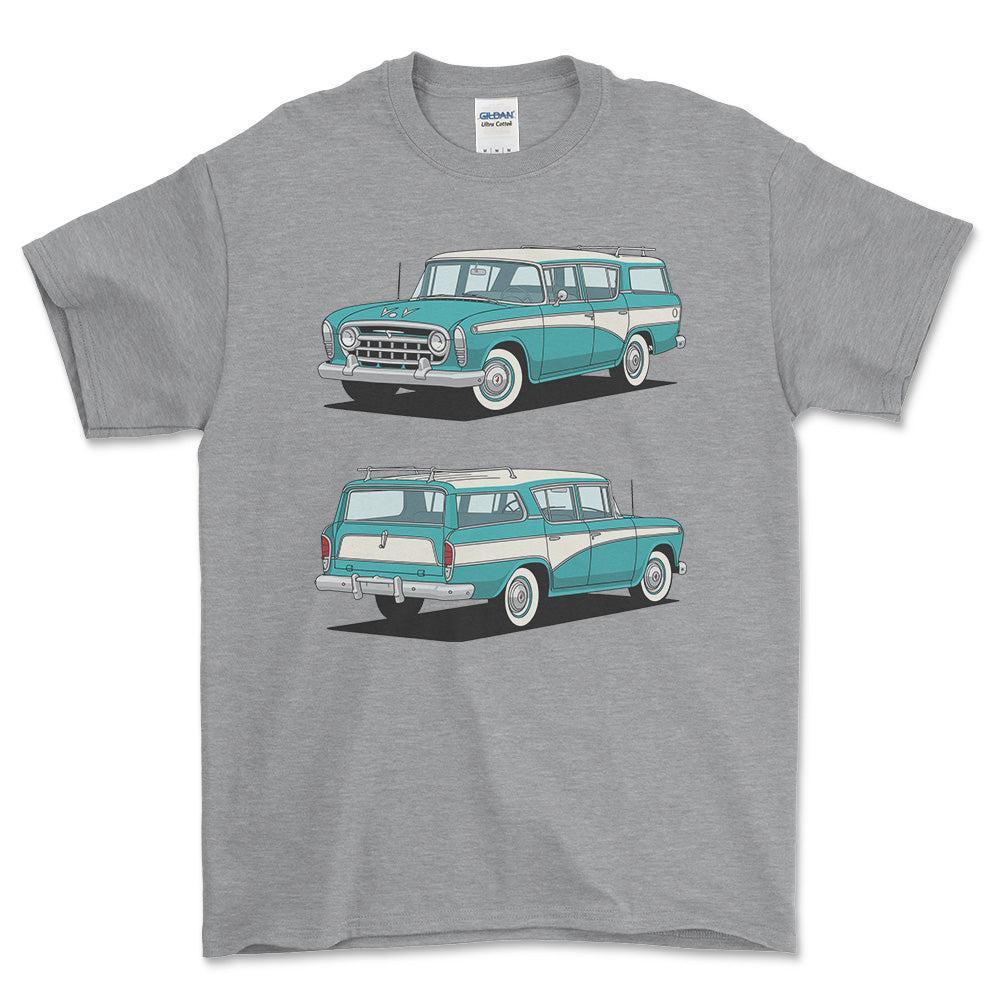 Nash Rambler Cross Country Wagon 1956 - Unisex T-Shirt-Beklædning-Nash-Garage Culture Shop- garage - man cave - merchandise