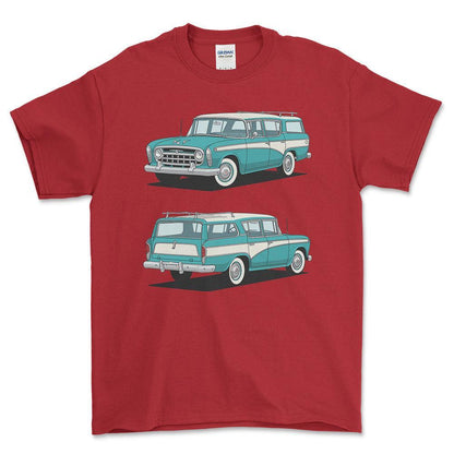 Nash Rambler Cross Country Wagon 1956 - Unisex T-Shirt-Beklædning-Nash-Garage Culture Shop- garage - man cave - merchandise