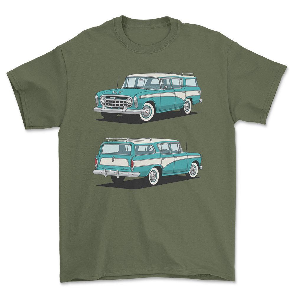 Nash Rambler Cross Country Wagon 1956 - Unisex T-Shirt-Beklædning-Nash-Garage Culture Shop- garage - man cave - merchandise
