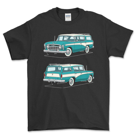 Nash Rambler Cross Country Wagon 1956 - Unisex T-Shirt-Beklædning-Nash-Garage Culture Shop- garage - man cave - merchandise