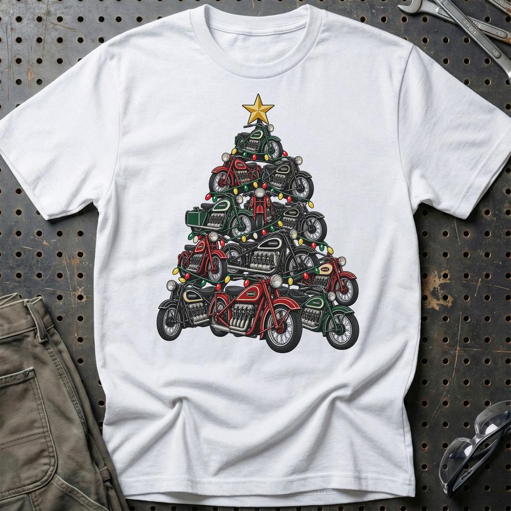 Nimbus Juletræ T-Shirt-Beklædning-Nimbus-Hvid-S-Garage Culture Shop- garage - man cave - merchandise
