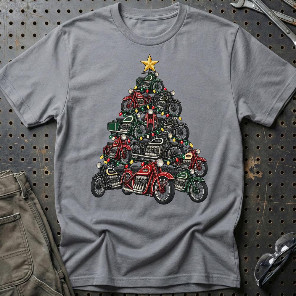 Nimbus Juletræ T-Shirt-Beklædning-Nimbus-Grå Sport-S-Garage Culture Shop- garage - man cave - merchandise